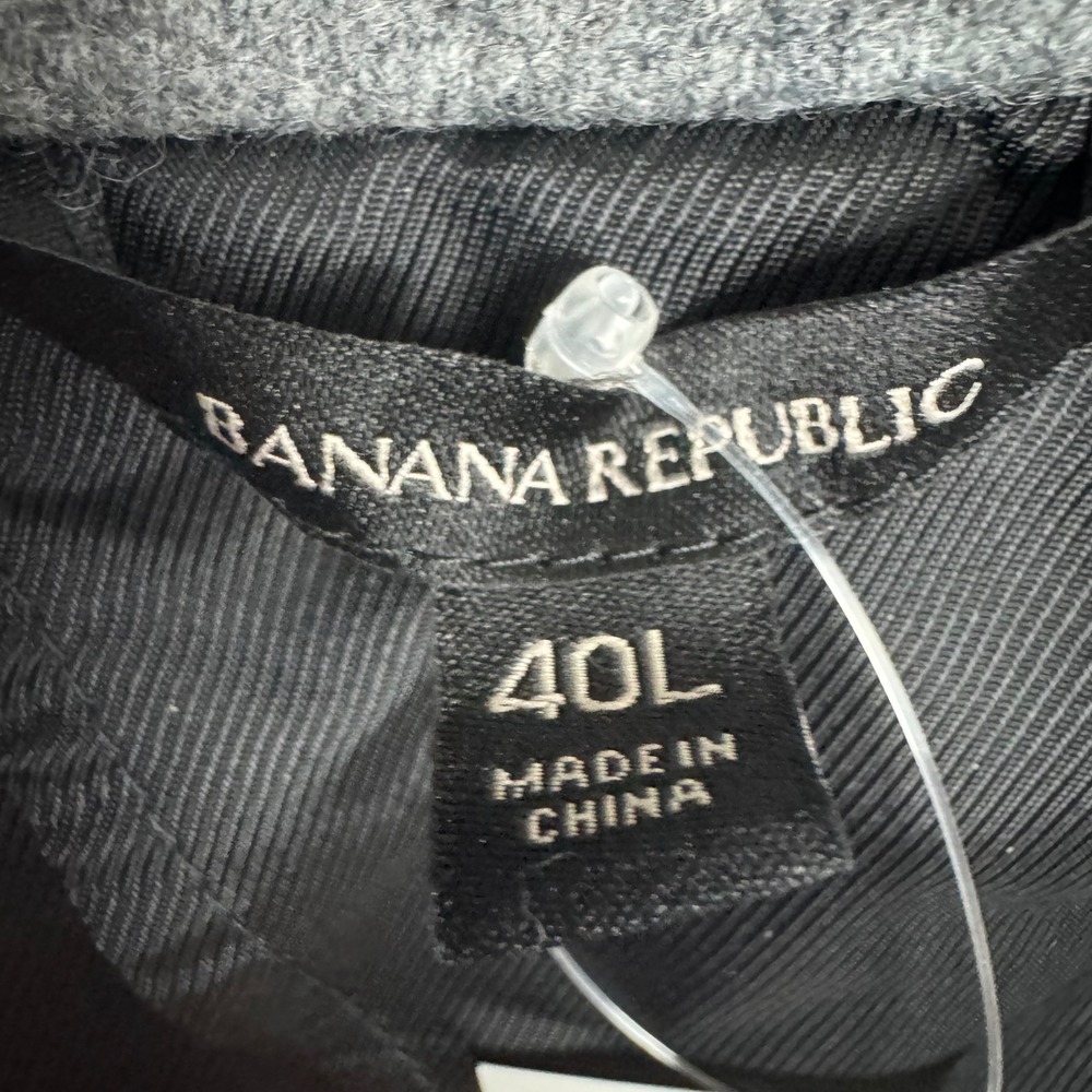 Banana Republic Mario Bellucci Wool Gray Blazer Jacket Mens 40L Long NEW - Picture 5 of 9